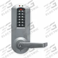 SIMPLEX Electronic Keyless Lock: Keypad, ADA Compliant, Chrome (MPN E5031-XS-WL-626-41). Key specifications — Product Type: Electronic Keyless Lock; Manufacturer Part Number: E5031-XS-WL-626-41; Access Method: Keypad; Key Override Options: Schlage C Keyway.