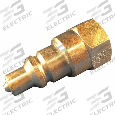 AEROQUIP Hydraulic Quick Connect Hose Coupling: 3/8 in Coupling Size, Steel - FD35 Series Hydraulic Quick-Connect Coupling Plugs