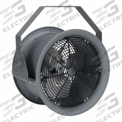 TPI INDUSTRIAL Mounted Fan: 12 in Blade Dia, 120V AC, 1/4 hp Motor HP - High-Velocity Industrial Wall-Mount Fans