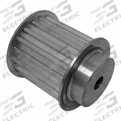 DAYTON Timing Pulley: Trapezoidal, Plain, For T5 Timing Belt Section, For 25 mm Belt Wd, 19 Teeth (MPN 36T5/19-2). Key specifications — Brand: DAYTON; Tooth Profile: Trapezoidal; Finish: Plain.