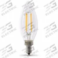 FEIT ELECTRIC Compact LED Bulb: Candelabra Screw (E12), LED, (B) Bullet, B10, 3.3 W Watt, 2700K (MPN CTC40/927CA/FIL/6). Key specifications — Bulb Shape: B10; Voltage: 120V AC; Bulb Finish: Clear; Color Temperature: 2700K; Brand: FEIT ELECTRIC.