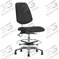 ESD Task Chair: Vinyl, Armless, Ht Range 21 1/2 in to 29 in, 18 1/2 in Seat Wd, 17 in Seat Dp, Black (MPN BR-ESD-VMBCH-MB-CR-T1-A0-CF-EG-ESDBLK). Key specifications — Foot Support: Yes; Back Tilt Backward: 13.5°; Back Tilt Forward: 10.5°; Base Material: Aluminum; Brand: APPROVED VENDOR; Product Type: ESD Task Chair; ESD-Safe: ESD-Safe; Seat Tilt Backward: 3°.
