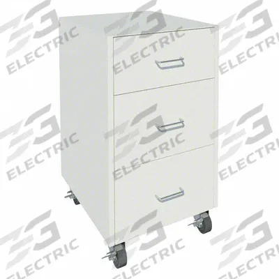 INSTOCK Mobile Cabinet: 32 1/8 in Overall Ht, 22 in Overall Dp, 24 in Overall Wd - Mobile Cabinets