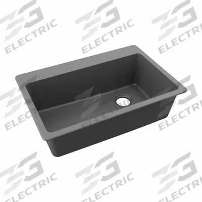 ELKAY Sink: 33 in Overall Lg, 22 in Overall Wd, 9 1/2 in Bowl Dp, 30 3/8 in Bowl Lg - One-Bowl Counter-Mounted Kitchen & Bar Sinks without Faucets