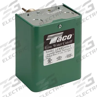 TACO Low Water Cutoff: Steam and Hot Water Boilers, 24V AC, SPDT, Manual Reset - Low-Water Cut-Off Controls
