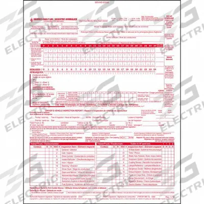 JJ KELLER Canadian Drivers Logbook: Canadian Driver's Daily 2-in-1 Log Book, Carbonless - Canadian Driver Logbooks