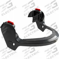 PIP Face Shield Bracket: Slotted Attachment Type, Polycarbonate, Black (MPN 251-HP1491B). Key specifications — Attachment Type: Slotted; Product Type: Bracket; Material: Polycarbonate; Color: Black; Includes: Quick Connect Clips; For Use With: Face Shield; Brand: PIP; Compatible with Manufacturer Model Number: 251-HP1491PF.