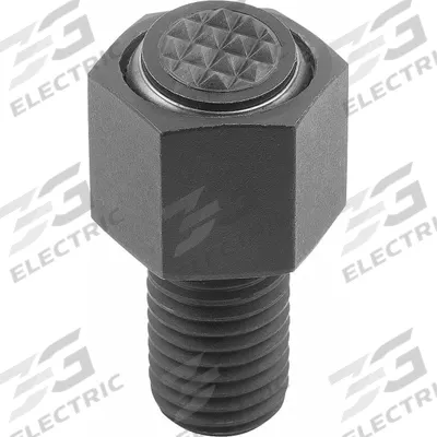 KIPP Threaded Gripper w/Serrated Pad: Carbide-Tipped Steel Pad, M24, 100 mm Thread Lg - Threaded Grippers with Serrated Carbide Pad