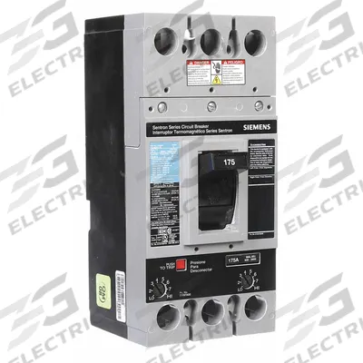 Siemens Molded Case Circuit Breaker: 175 A Amps, 22kA at 600V AC, Fixed, Lug, ABC - FD-Frame Siemens Molded Case Circuit Breakers