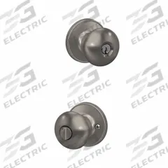 SCHLAGE RESIDENTIAL Stratus Knob Lockset: Passage Knob Locksets, Nickel (MPN J54-STR-619). Key specifications — Lockset Style: Stratus.