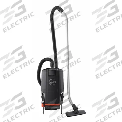 HOOVER COMMERCIAL Backpack Vacuum: 81 cfm Air Flow, 9.9 lb Wt, 71 dB Sound Level, HEPA, Bag - Cordless Backpack Vacuums