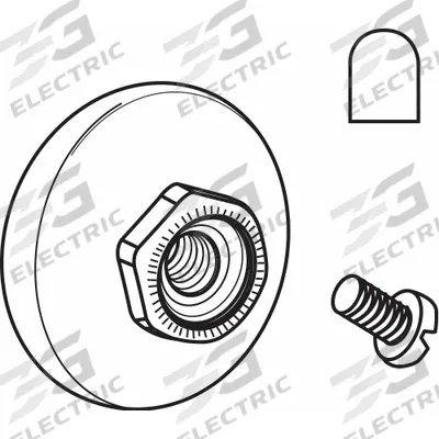 APPROVED VENDOR Roller: 1/4 in Wd - Hanging Door Rollers
