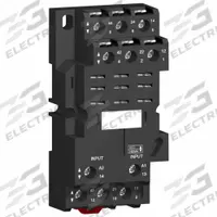 SCHNEIDER Relay Socket: 16 A Rating, DIN-Rail & Surface Socket Mounting, 11 Pins, E Socket (MPN RPZF3). Key specifications — Brand: SCHNEIDER.