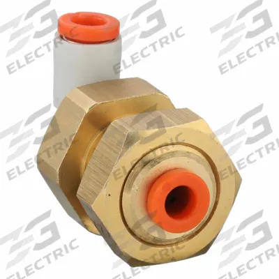 SMC Push-Fit Elbow Fitting: 5/32 in OD x 5/32 in OD Size, Push-to-Connect x Push-to-Connect - Polybutylene & Brass Tube Fittings