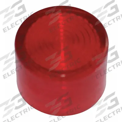 EATON Pilot Light Lens: 30 mm Panel Mounting Hole Dia, Red, Fresnel - Pilot-Light Lenses