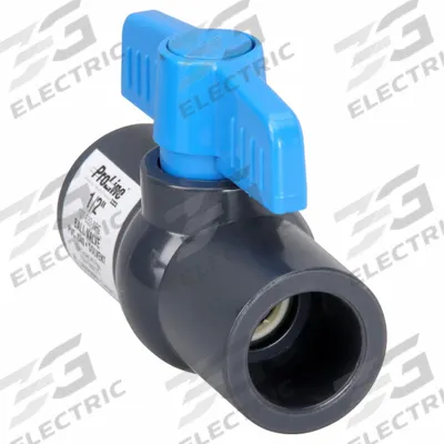 APPROVED VENDOR Manual Two-Way Ball Valve: 1/2 in, PVC, Straight, Socket x Socket, One-Piece - PVC Ball Valves