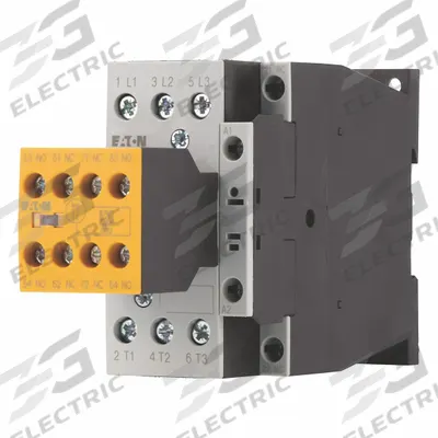 EATON Magnetic Contactor: 3 Poles, 24V DC, 25 A - Safety Contactors