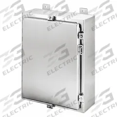HOFFMAN Enclosure: 304 Stainless Steel, 16 in x 12 in x 6 in, NEMA 12/13/3/3R/3RX/4/4X, Solid Cover (MPN A16H1206SSLP). Key specifications — Brand: HOFFMAN; Closure Method: Clamps; Enclosure Material: 304 Stainless Steel; Knockouts: Not Included.