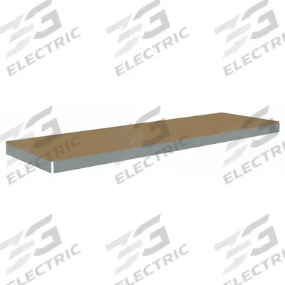 TENNSCO Shelf: 96 in x 18 in, 1,250 lb Load Capacity, Particleboard, Gray - Particleboard Decking Shelf Kits for Boltless Shelving