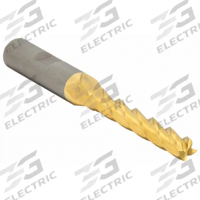 CLEVELAND Square End Mill: High Speed Steel, TiN Coated, 4 Flute, 7/16" Mill Dia - General Purpose High-Speed Steel Square End Mills