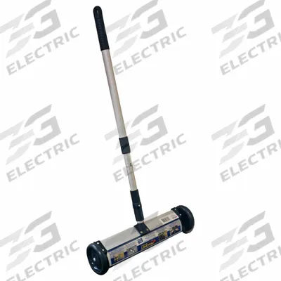 MAGNET SOURCE Magnetic Floor Sweeper: 15 1/2 in Magnet Lg, 2 1/4 in Magnet Ht - Push-Type Magnetic Sweepers
