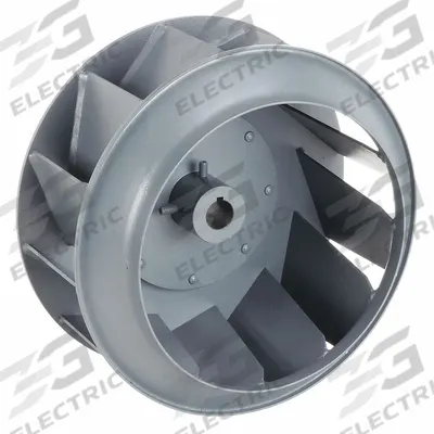 Dayton Blower Wheel: Backward-Inclined, 12 1/4 in Dia, Steel Wheel, 1 Inlets, 1 in Bore - Backward-Inclined Blower Wheels