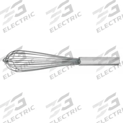 CRESTWARE Whip: 10 in Overall Lg, Stainless Steel Handle, Silver Handle - Whisks