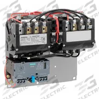SIEMENS NEMA Magnetic Motor Starter: Reversing, 3 Poles, NEMA Size 0, 18 A, Electronic Protection (MPN 22CUD32AA). Key specifications — Brand: SIEMENS; Auxiliary Contact Form: 1NO; Coil Voltage: 110-120/220-240V AC; Phase: Three; Terminal Connection Type: Screw Terminals; Auxiliary Contacts Included: 1NO; Signaling Features: Pilot Light; Thermal Units Required: None (Not Applicable to Electronic Overloads).