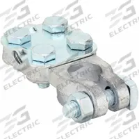 QUICKCABLE Battery Terminal: Military, Bolt, 2 to 1/0 ga, Negative/Positive, Lead, 1.6 in Overall Wd (MPN 5568-360-002). Key specifications — Contact Material: Lead; Alignment: Military; Connection Type: Bolt; Gauge: 2 to 1/0 ga; Polarity: Negative/Positive; Brand: QUICKCABLE.