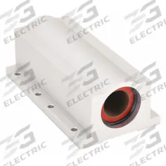 PBC LINEAR Mounted Linear Bearing: Twin, Self-Aligning, 2 in Inside Dia, Frelon™ Gold, PW (MPN PW32). Key specifications — Liner: Frelon™ Gold; Material: Aluminum Alloy.