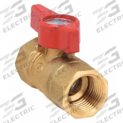 NIBCO Manual Two-Way Ball Valve: 1/2 in, Brass, Straight, FIP x FIP - Brass Ball Valves