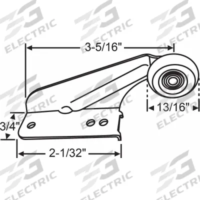 APPROVED VENDOR Drawer Guide Roller: 25 lb Load Capacity (MPN 45-17) - Drawer Slide Rollers, Guides & Brackets
