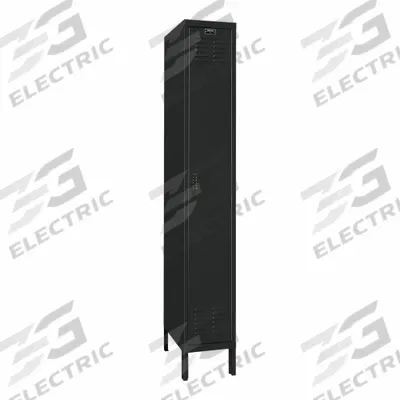 HALLOWELL Locker: 12 in x 12 in x 78 in, Louvered, 1 Tiers, 1 Units Wide, 8-Digit Code/Key - Louvered Metal Wardrobe Lockers