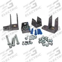 ASI GLOBAL Panel Bracket: Zinc, Bright, 4 in Overall Ht, 1 1/4 in Overall Wd (MPN 40-8515030). Key specifications — Hardware Pieces Included: (4) #10 x 5/8 in Barrel Nuts; Compatible Partition Material: Baked Enamel Steel; Finish: Bright; Component Type: End Panel Bracket; Brand: ASI GLOBAL PARTITIONS.