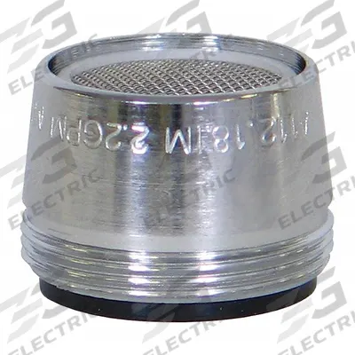 KISSLER Outlet: 2.2 gpm Flow Rate, Aerated Flow Outlet, Metal, Chrome Finish - Faucet Aerators & Outlets