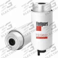 FLEETGUARD FWS Cartridge: Cartridge, 7 3/4 in Overall Lg, 3 5/16 in Outside Dia, 7/8 in Inside Dia (MPN FS19827). Key specifications — attr1137520: BF7677-D; attr1137521: FS19863; attr434022: FLEETGUARD; attr1017112: Farm Equipment; attr1017113: Valmet.