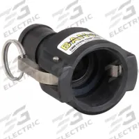 Cam and Groove Coupling: 3 in Coupling Size, 3 in Hose Fitting Size, 6 5/16 in Overall Lg, EPDM (MPN 300C). Key specifications — Gasket Material: EPDM; Brand: BANJO; Fitting Type: Male Hose Shank.