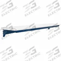 BENCHPRO Top Shelf: 72 in Overall Wd, 12 in Overall Dp, White, Steel, Includes Mounting Hardware (MPN TS1272 + IUL72 blueFRwhTOP). Key specifications — Includes Mounting Hardware: Yes; Color: White.