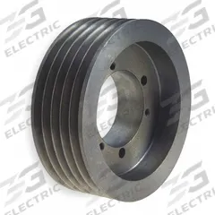 GATES V-Belt Pulley: 5V1870, 5 Groove, 18.7 in OD, Bushed Bore, F, For 5V/5VX Belt Section (MPN QD5/5V18.70). Key specifications — Pulley Industry Number: 5V1870; Pitch Diameter: 18.7 in (5V); For Belt Section (broad, with similar types): 5V or 5VX.