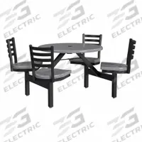 PALMER HAMILTON Picnic Table: Fiberglass, Durable Fiberglass Finish, Gray, 34 in Overall Ht (MPN PH-4S36RD-SGBSG). Key specifications — Brand: PALMER HAMILTON; Tabletop Color: Gray; Manufacturer Part Number: PH-4S36RD-SGBSG; Standards: GREENGUARD® GOLD Certified; Product Type: Picnic Table; Frame Material: Steel.
