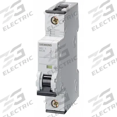 Siemens Supplementary Protector: 4 A Amps, 5kA at 230/400V AC, Screw Clamp, 5SY6 - B-Curve, 1-Pole UL1077 DIN Rail-Mount Supplementary Protectors