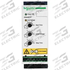 SCHNEIDER Soft Start: 380-415V AC, 9 A Output Current, With Bypass, IP20, 60/50 Hz, Three Phase (MPN ATS01N209QN). Key specifications — Manufacturer Part Number: ATS01N209QN.