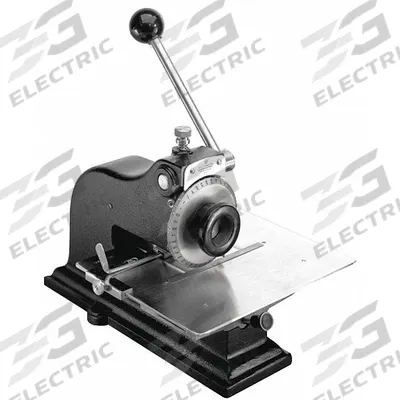 GT SCHMIDT Metal Indenting Machine: 3/32 in Character Ht, 4 in x 8 in Max Nameplate Size - Label Stamping Presses