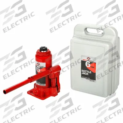 AMERICAN FORGE & FOUNDRY Bottle Jack: Steel, Mechanical, 6 ton Load Capacity - High-Clearance Bottle Jacks