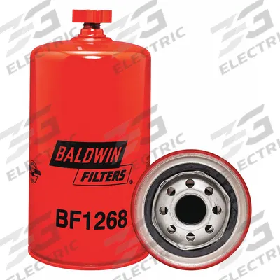 BALDWIN FILTERS Fuel Filter: Spin-On, 3 11/16 in Outside Dia, 1"-14 Thread Size, Cellulose - Spin-On Fuel Filters
