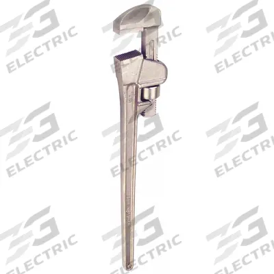AMPCO Pipe Wrench: Aluminum Bronze, 7 9/16 in Jaw Capacity, Serrated, 48 in Overall Lg - Nonsparking Straight Pipe Wrenches