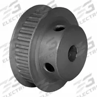DAYTON Timing Pulley: Curvilinear, Fixed, For 6 mm Belt Wd, 32 Teeth, 3 mm Pitch, Aluminum (MPN 32-3M06M6FA6). Key specifications — Brand: DAYTON; Finish: Clear Anodized; For Belt Series: Powerhouse®.