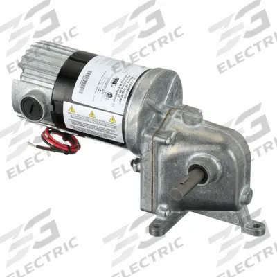 Dayton Gearmotor: Right Angle, 90V DC, TENV, 10 RPM, 228 in-lb Max Torque, 161:1 - Right Angle DC Gearmotors
