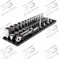 TEKTON Socket and Ratchet Set: 3/8 in Drive, 36 Piece, 12-Point, SAE, 1/4 in to 1 in (MPN SKT13101). Key specifications — attr1224269: 3/8 in; attr1204638: Drive Tools Included; attr1227399: Inch Socket and Ratchet Set; attr1204650: 1/4 in to 1 in; attr1204673: Socket Bits Not Included; attr1204681: Wrenches Not Included; attr1204688: TEKTON; attr1224230: Friction.