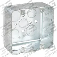 RACO Electrical Box: Steel, Steel Material & Nominal Size, Square, 2 Gangs, 2 1/8 in Box Dp (MPN 683). Key specifications — Brand: RACO; Bracket Style: Without Bracket; Clamp Style: Without Clamps.